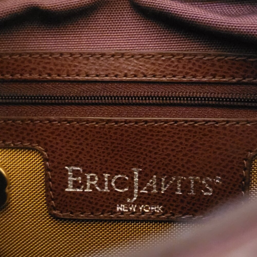 NWOT Eric Javits Burgundy Bag - Picture 6 of 8